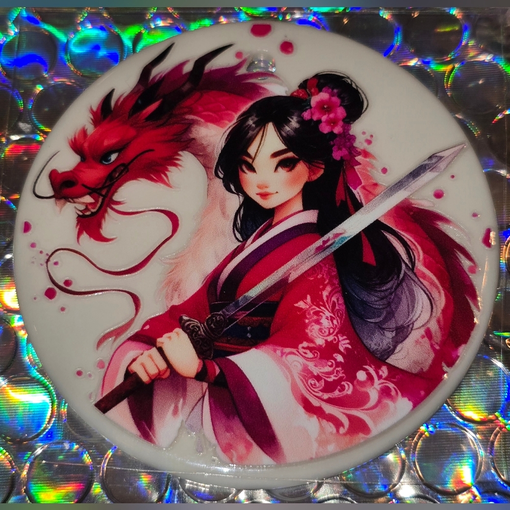 Princess Mulan Custom Christmas Ornament with Real Pearl #1033
